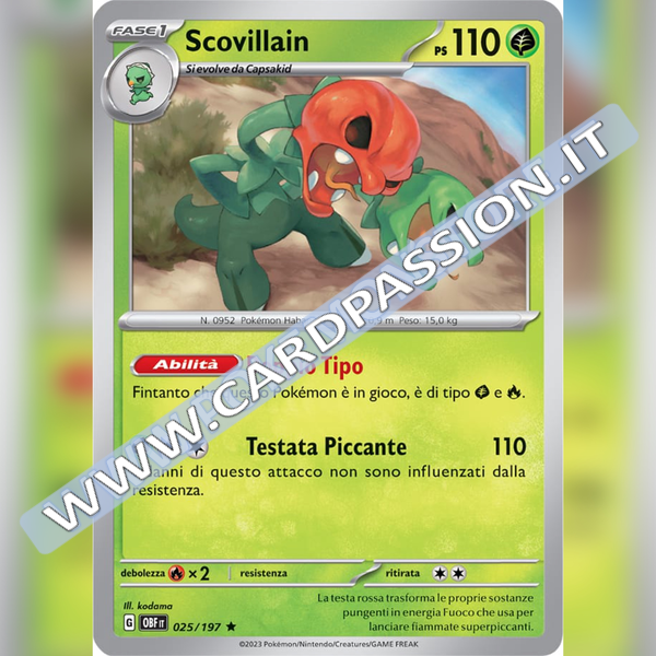 025/197 Scovillain Holo | Ossidiana Infuocata