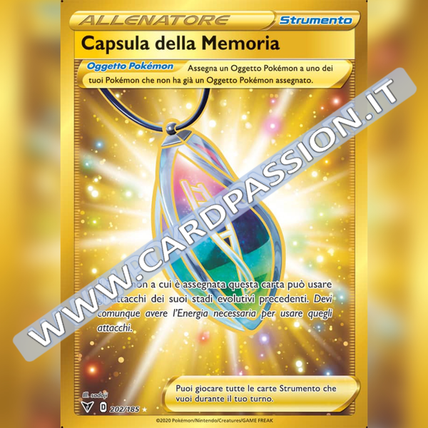 202/185 Capsula della Memoria Gold | Voltaggio Sfolgorante - Card Passion