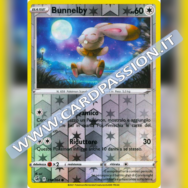 214/264 Bunnelby Reverse | Colpo Fusione - Card Passion