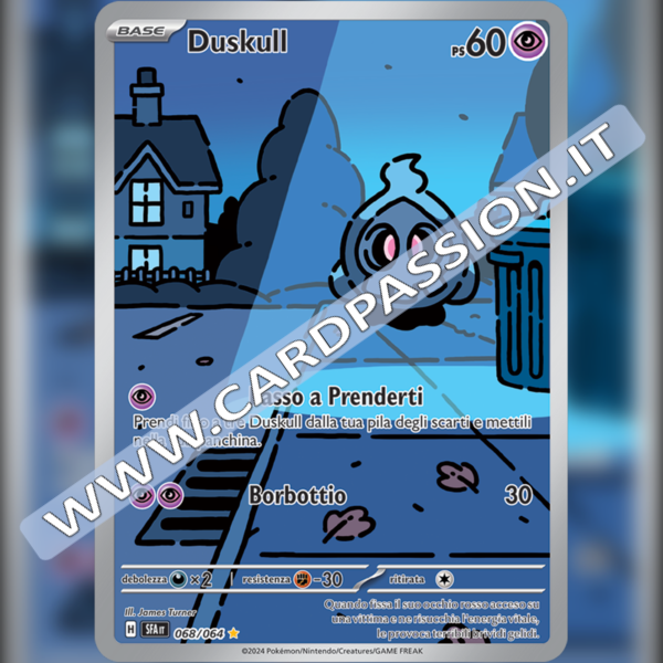 068/064 Duskull Illustrazione Rara | Segreto Fiabesco