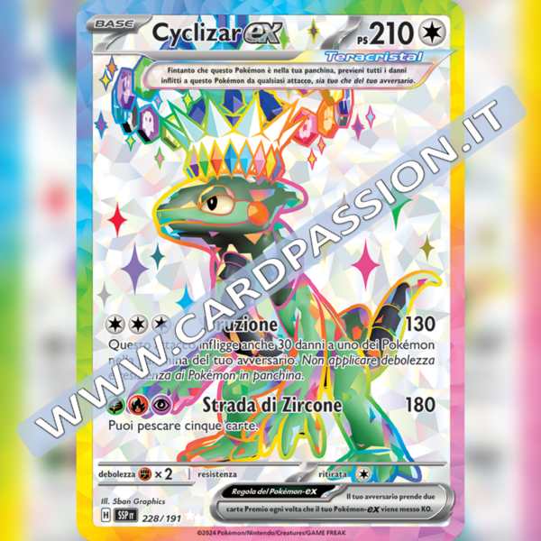 228/191 Cyclizar ex Teracristal (Full Art) | Scintille Folgoranti