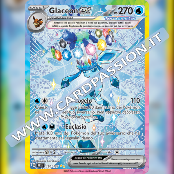 150/131 Glaceon ex (Alternative Art) | Evoluzioni Prismatiche