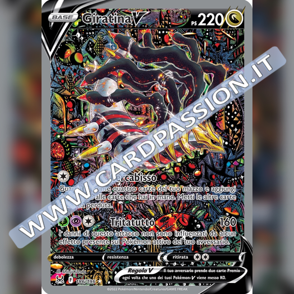 186/196 Giratina V Alternative (Full Art) | Origine Perduta - Card Passion