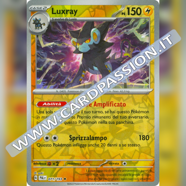 071/193 Luxray Reverse | Evoluzioni a Paldea