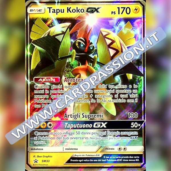 SM33 Tapu Koko GX | Black Star Promo - Card Passion