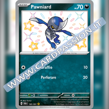 185/091 Pawniard Shiny | Destino di Paldea
