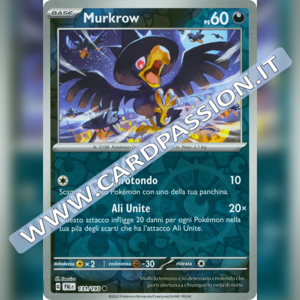 131/193 Murkrow Reverse | Evoluzioni a Paldea