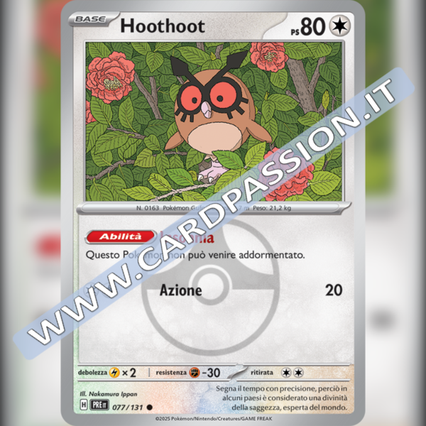 077/131 Hoothoot Master Ball Reverse | Evoluzioni Prismatiche