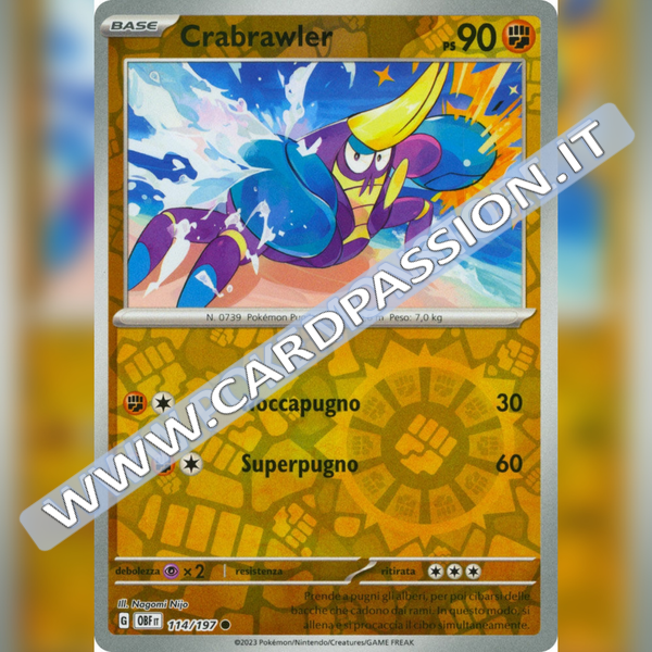 114/197 Crabrawler Reverse | Ossidiana Infuocata