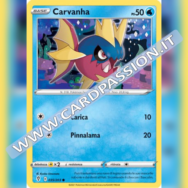 035/203 Carvanha | Evoluzioni Eteree - Card Passion