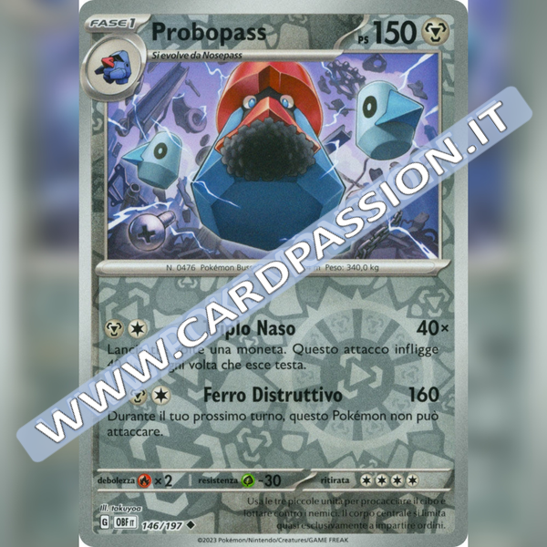 146/197 Probopass Reverse | Ossidiana Infuocata