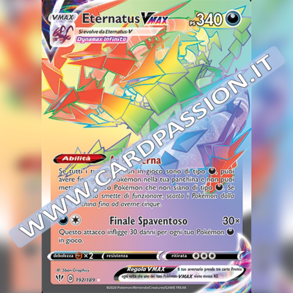 192/189 Eternatus VMax Hyper | Fiamme Oscure - Card Passion