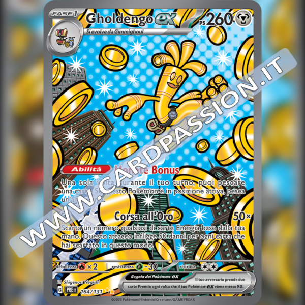 164/131 Gholdengo ex (Alternative Art) | Evoluzioni Prismatiche