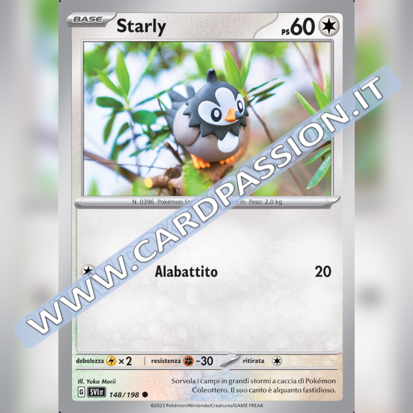 148/198 Starly | Scarlatto e Violetto