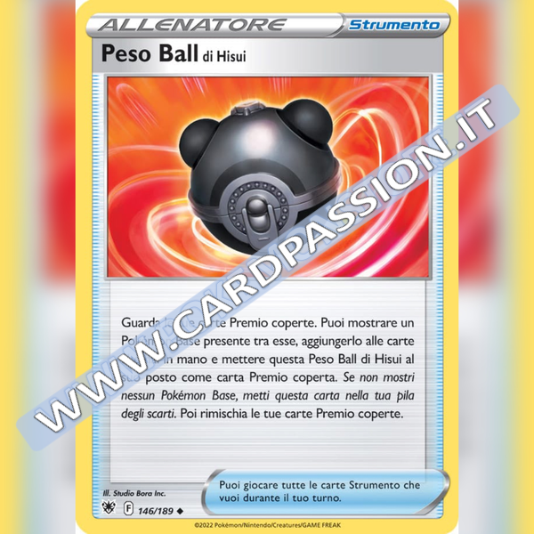 146/189 Peso Ball di Hisui Non Comune | Lucentezza Siderale - Card Passion