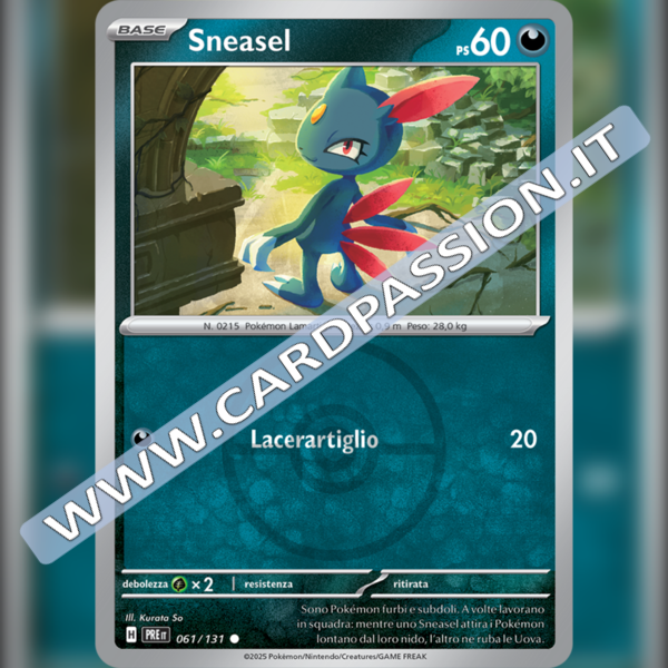 061/131 Sneasel Poke Ball Reverse | Evoluzioni Prismatiche
