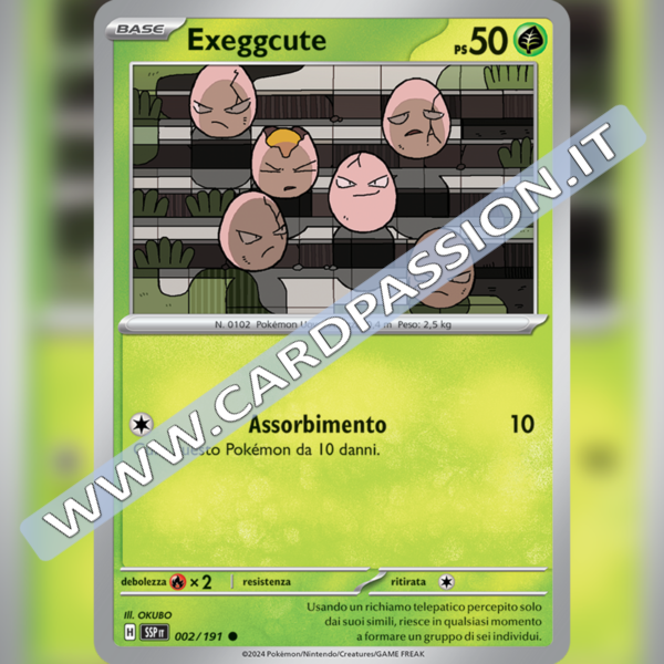 002/191 Exeggcute | Scintille Folgoranti
