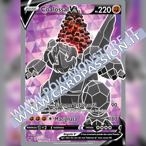 173/185 Coalossal V (Full Art) | Voltaggio Sfolgorante - Card Passion