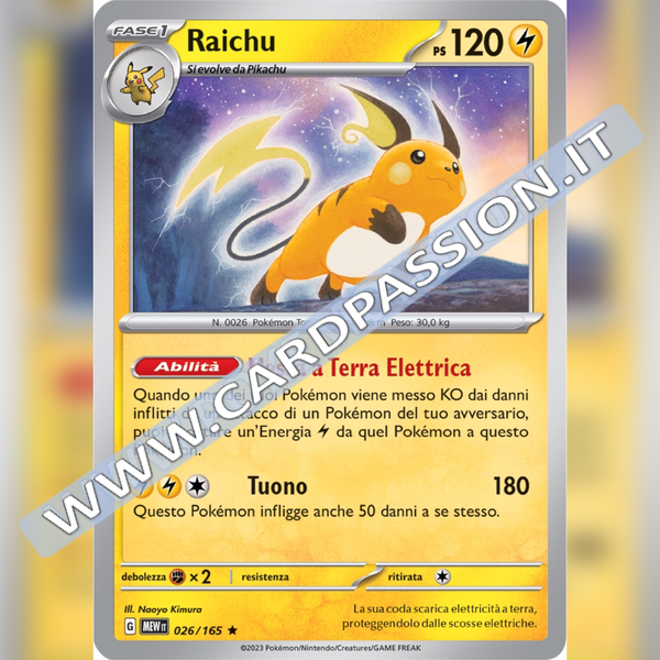 026/165 Raichu Holo | Scarlatto e Violetto 151