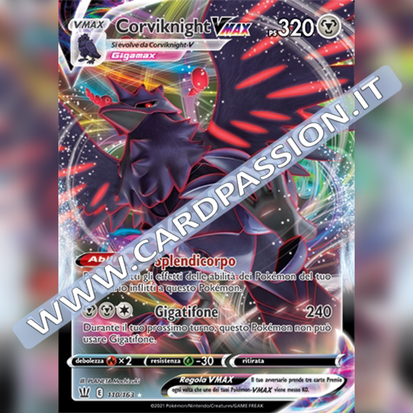 110/163 Corviknight VMax | Stili di Lotta - Card Passion