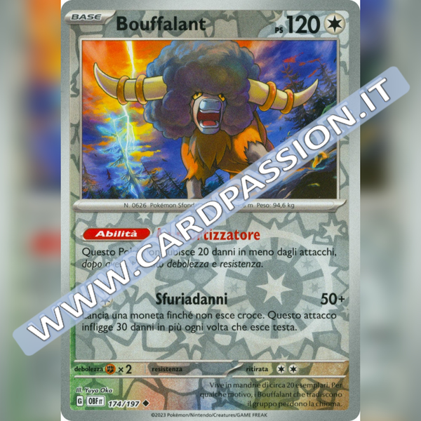 174/197 Bouffalant Reverse | Ossidiana Infuocata