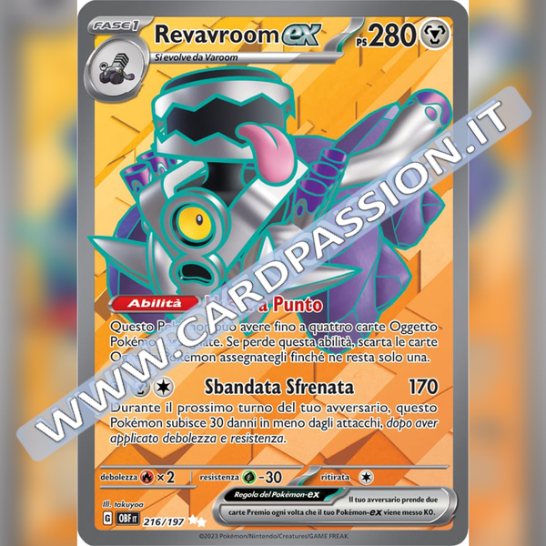 216/197 Revavroom ex (Full Art) | Ossidiana Infuocata