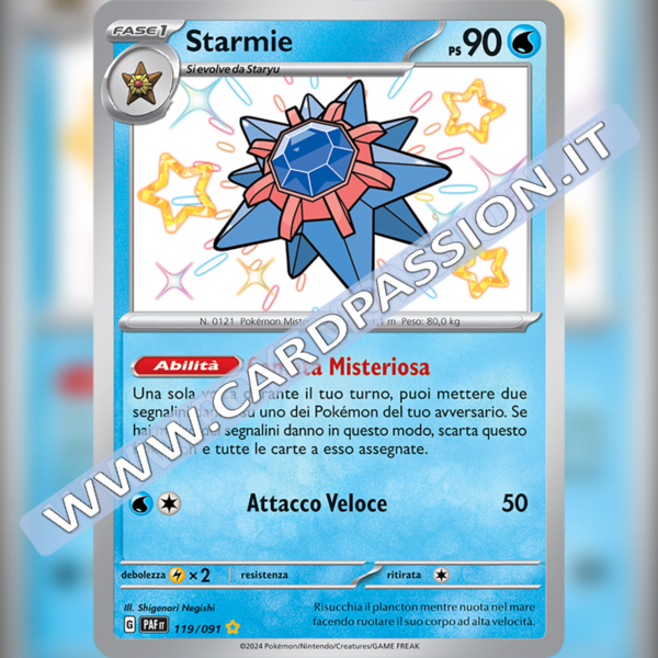 119/091 Starmie Shiny | Destino di Paldea