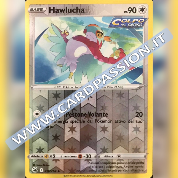 216/264 Hawlucha Reverse | Colpo Fusione - Card Passion