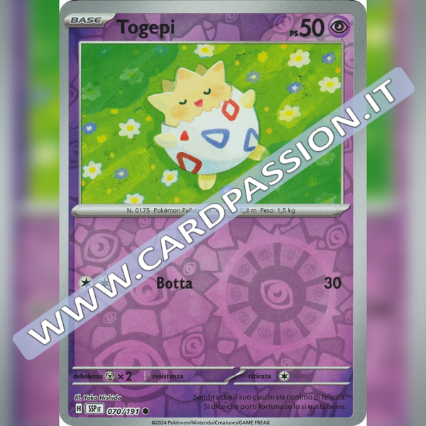 070/191 Togepi Reverse | Scintille Folgoranti
