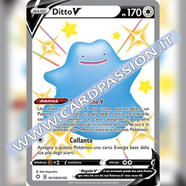 SV118/SV122 Ditto V Shiny (Full Art) | Destino Splendente - Card Passion