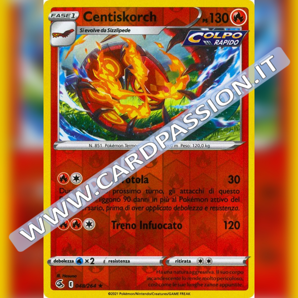 048/264 Centiskorch Reverse | Colpo Fusione - Card Passion
