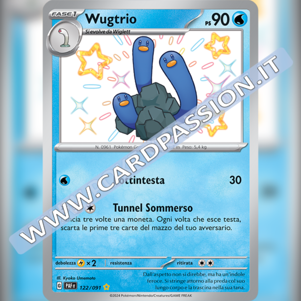 122/091 Wugtrio Shiny | Destino di Paldea