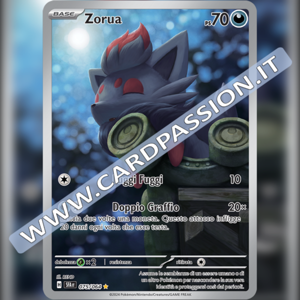 075/064 Zorua Illustrazione Rara | Segreto Fiabesco