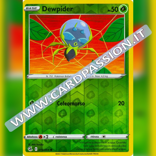 019/264 Dewpider Reverse | Colpo Fusione - Card Passion