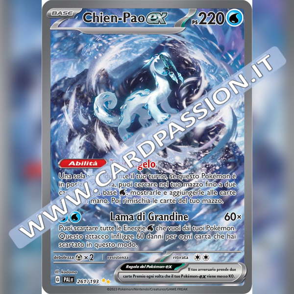 261/193 Chien Pao ex (Alternative Art) | Evoluzioni a Paldea