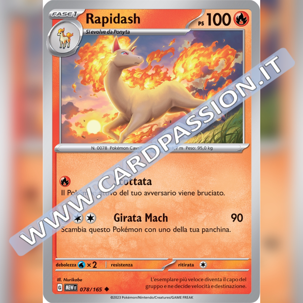 078/165 Rapidash | Scarlatto e Violetto 151