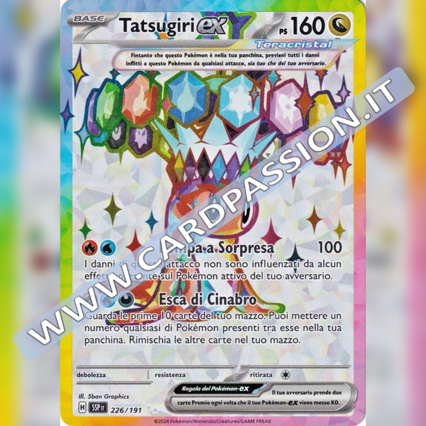 226/191 Tatsugiri ex Teracristal (Full Art) | Scintille Folgoranti