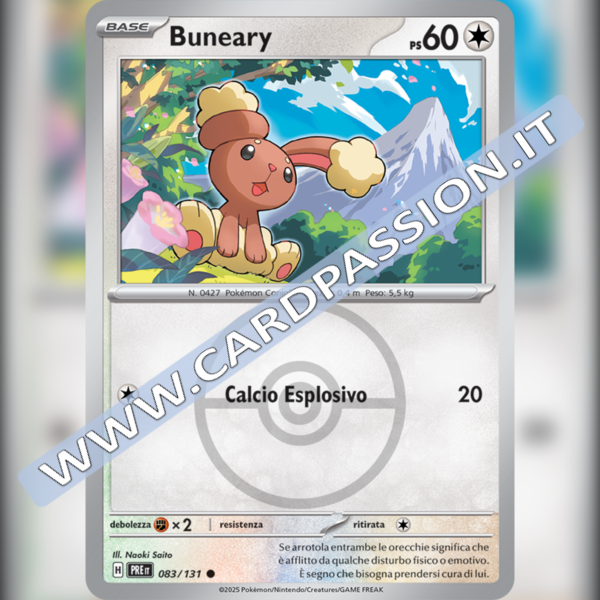 083/131 Buneary Poke Ball Reverse | Evoluzioni Prismatiche