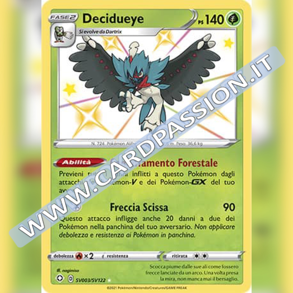 SV003/SV122 Decidueye Baby Shiny | Destino Splendente - Card Passion