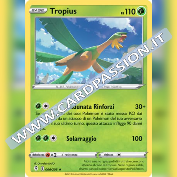 006/203 Tropius | Evoluzioni Eteree - Card Passion
