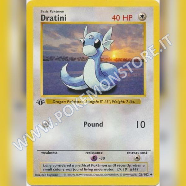 26/102 Dratini Uncommon (1st Edition) | Set Base (ENG) - Card Passion