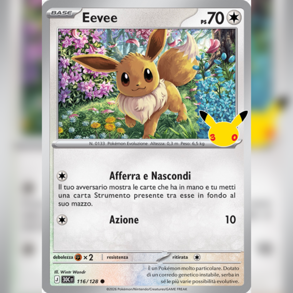 116/128 Eevee Holo | 30esimo Anniversario
