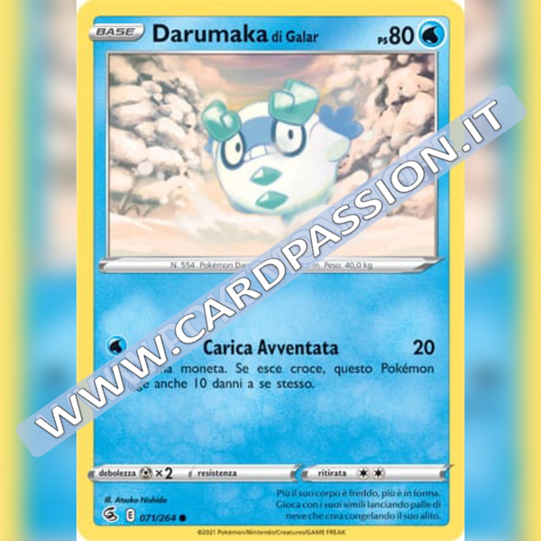 071/264 Darumaka di Galar | Colpo Fusione - Card Passion