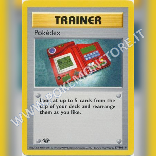 87/102 Pokedex Uncommon (1st Edition) | Set Base (ENG) - Card Passion