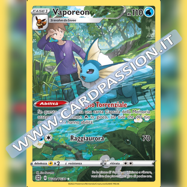 TG02/TG30 Vaporeon | Astri Lucenti - Card Passion