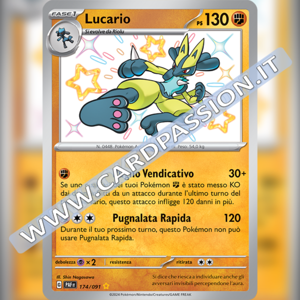 174/091 Lucario Shiny | Destino di Paldea