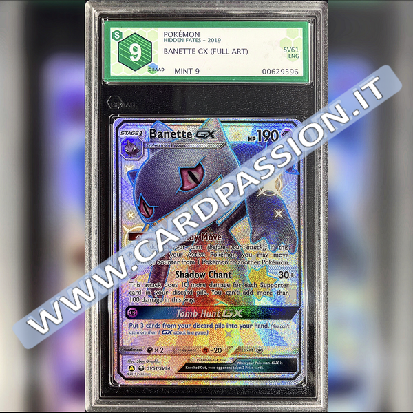 SV61/SV94 Banette GX Ultra Shiny (Full Art) | Hidden Fates - Graad 9 - Card Passion