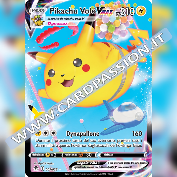 007/025 Pikachu Volo VMax | Gran Festa - Card Passion