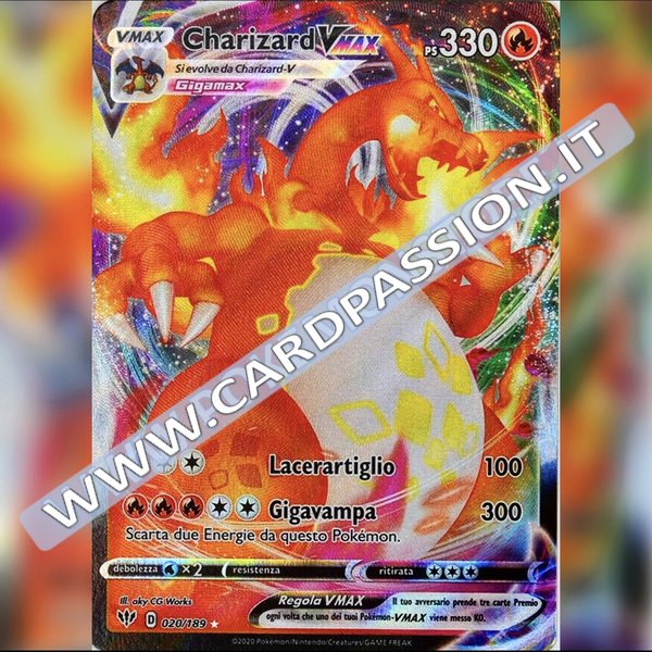 020/189 Charizard VMax | Fiamme Oscure - Card Passion