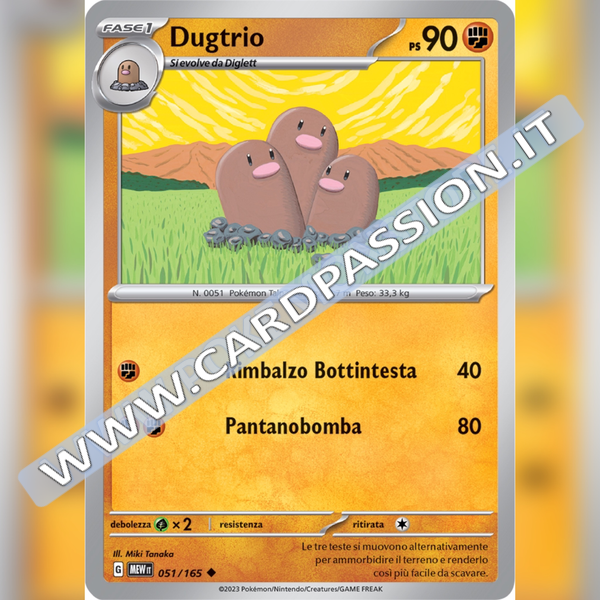 051/165 Dugtrio | Scarlatto e Violetto 151